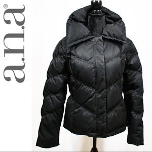 a.n.a. Down Puffer Coat Black Size M